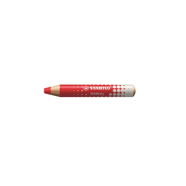 Estuche 5 lápices pizarra blanca STABILO MARKdry Rojo