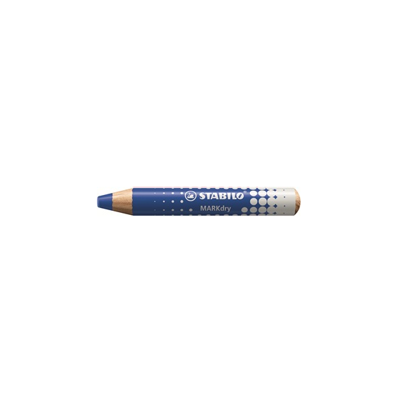 Estuche 5 lápices pizarra blanca STABILO MARKdry Azul