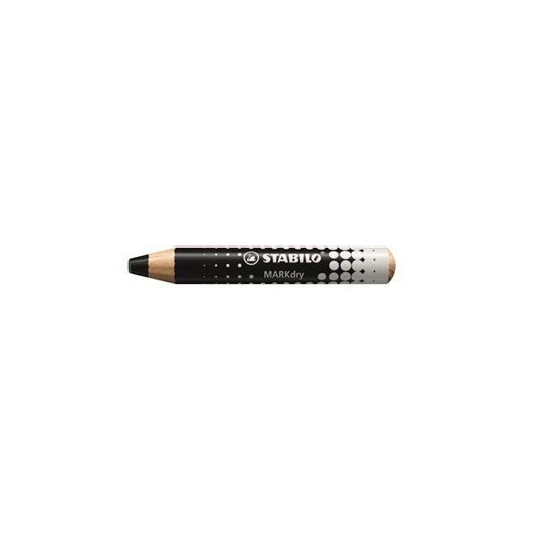 Estuche 5 lápices pizarra blanca STABILO MARKdry Negro