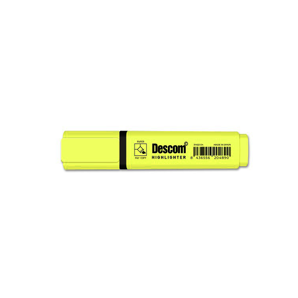 Marcador fluorescente Descom Amarillo
