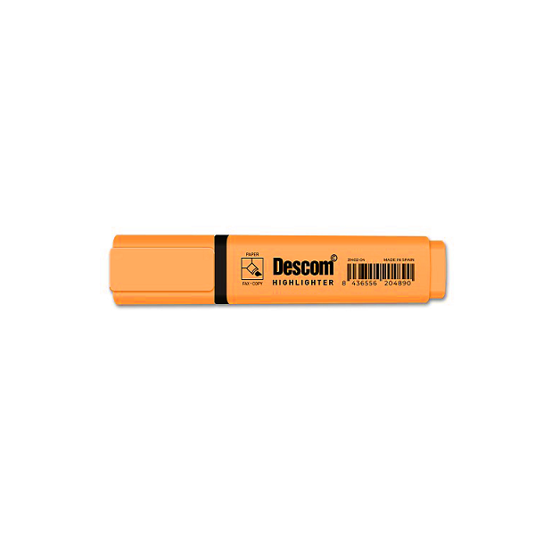 Marcador fluorescente Descom Naranja