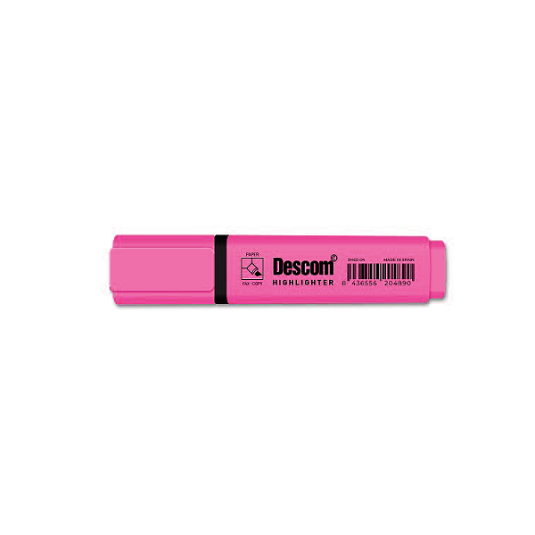 Marcador fluorescente Descom Rosa