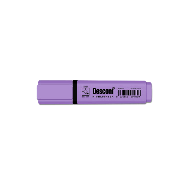Marcador fluorescente Descom Lila