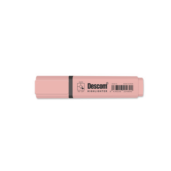 Marcador fluorescent pastel Descom Rosa