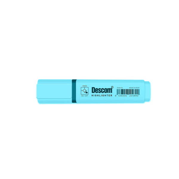 Marcador fluorescent pastel Descom Turquesa