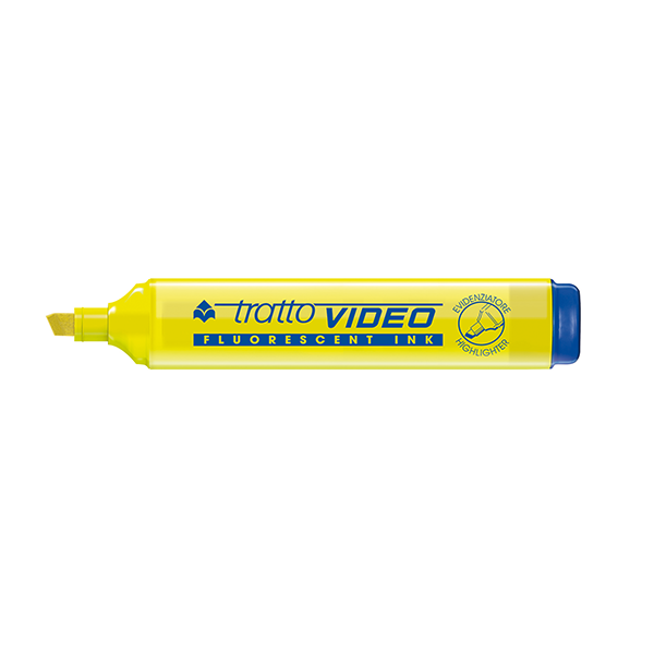 Marcador fluorescente Tratto Video Amarillo