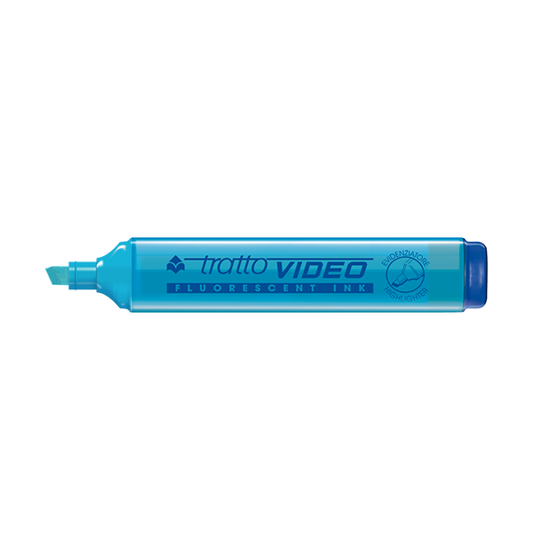 Marcador fluorescente Tratto Video Azul