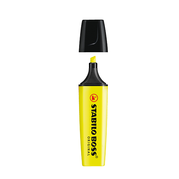 Marcador fluorescente Stabilo Boss original Amarillo