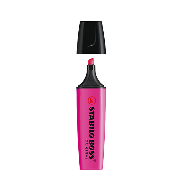 Marcador fluorescente Stabilo Boss original Rosa