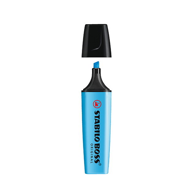 Marcador fluorescente Stabilo Boss original Azul
