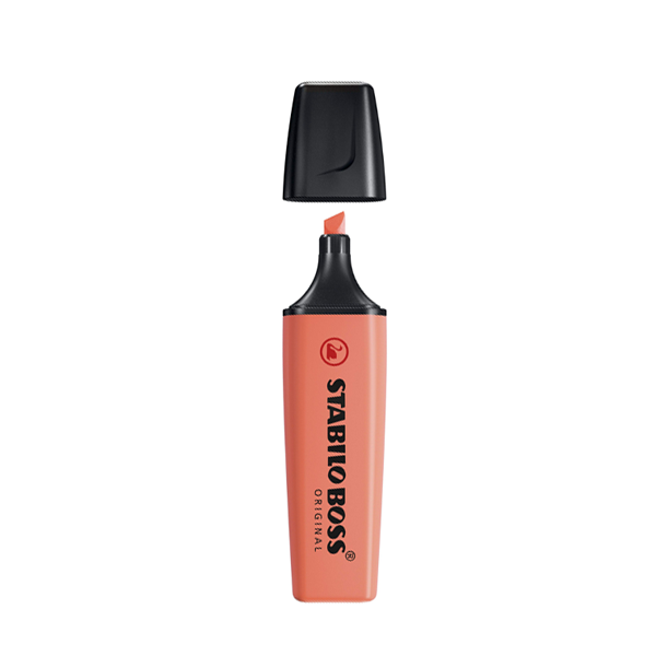 Marcador fluorescente Stabilo Boss original pastel Rojo