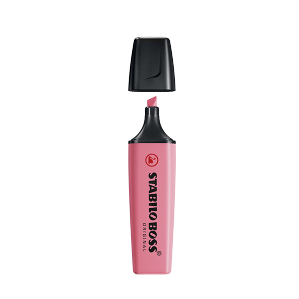 Marcador fluorescente Stabilo Boss original pastel Cereza