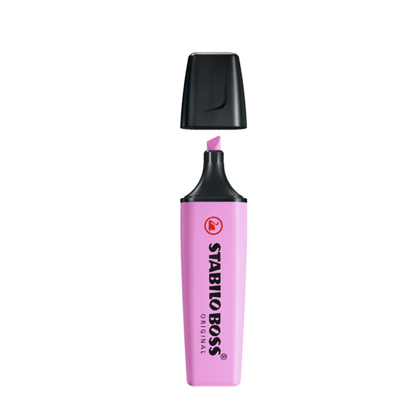 Marcador fluorescente Stabilo Boss original pastel Fucsia