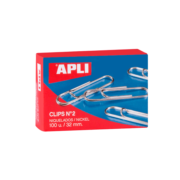 Clips labiats niquelats Apli