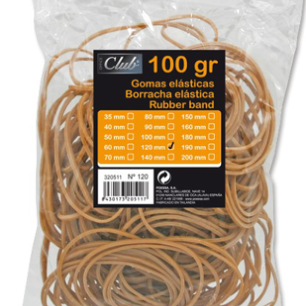Gomas elásticas 100 gramos