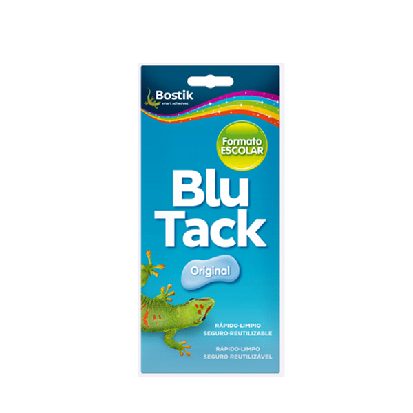 Massilla adhesiva Blu Tack Bostik format escolar