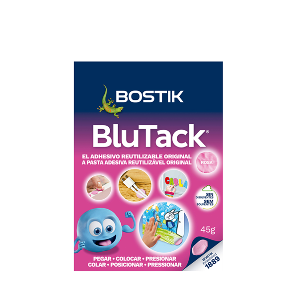Masilla adhesiva Blu Tack Bostik Rosa