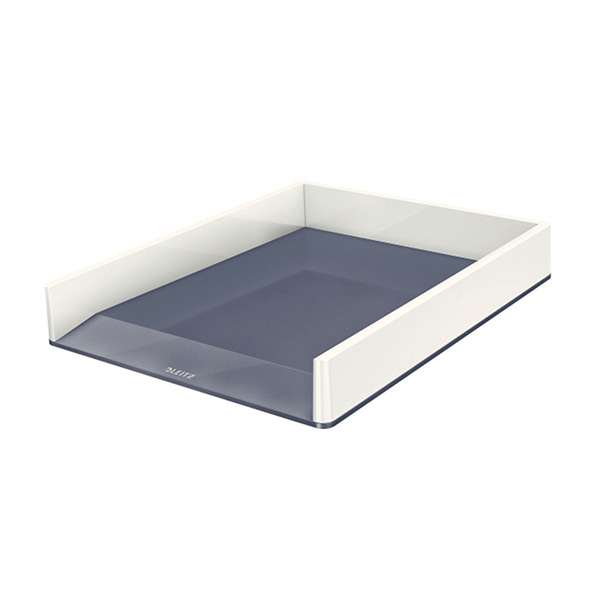 ( DESCATALOGAT ) Safata Leitz WOW DUAL Blanc perla/gris