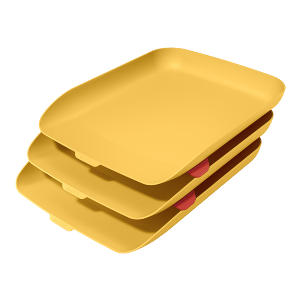 Set 3 bandejas de sobremesa Leitz Cosy Amarillo