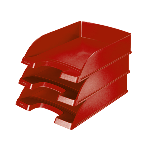 Bandeja Leitz Plus JUMBO gran capacidad Roja