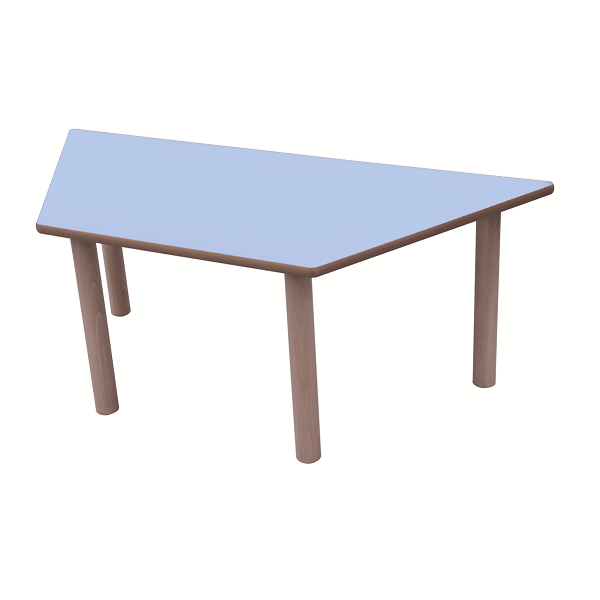 Taula trapezi 120x60 cm T1 alt. 46 cm