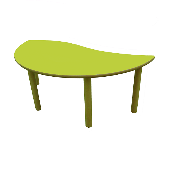 Taula semirodona ona 120x60 cm T3 59 cm