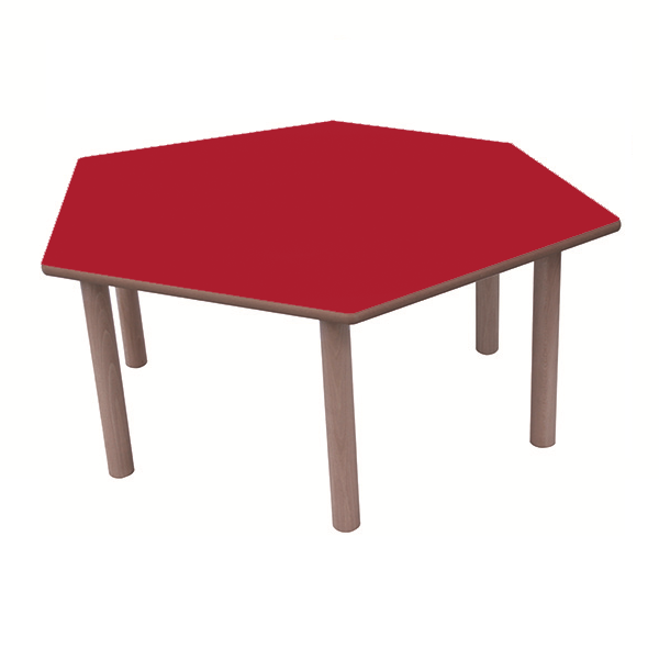 Mesa hexagonal 110x55 cm T1 46 cm