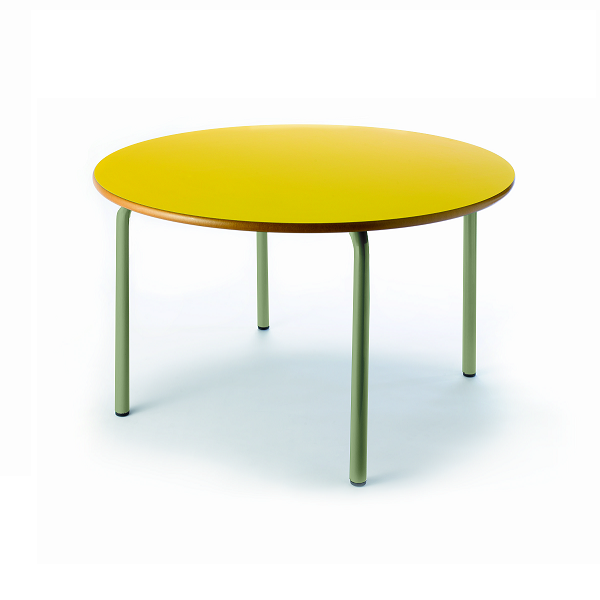 Taula circular 206 pota verda ø 120 cm alt. 46 cm