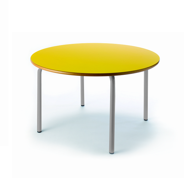 Taula circular 206 pota gris ø 120 cm alt. 60 cm