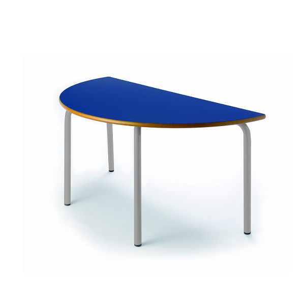 Taula semicircular 208 120x60 cm pota gris alt. 60
