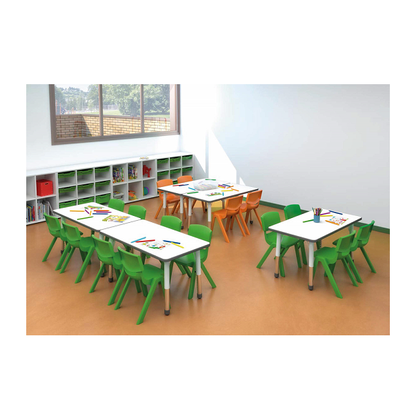 Taula rectangle plus 180x65 cm regulable cm T1-3