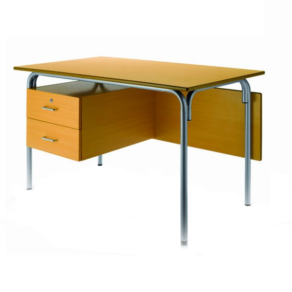 Taula professor 239 estructura gris 120x70 cm