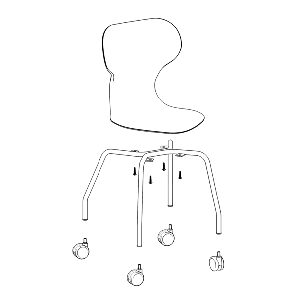 Silla MIA CASTORS talla 6