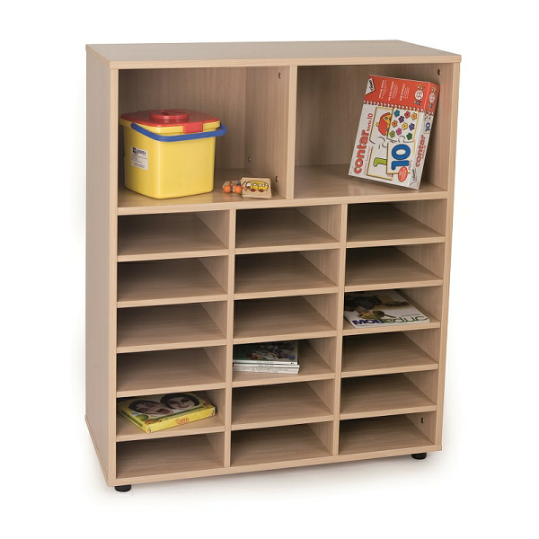 Mueble casillero y 2 casillas Haya