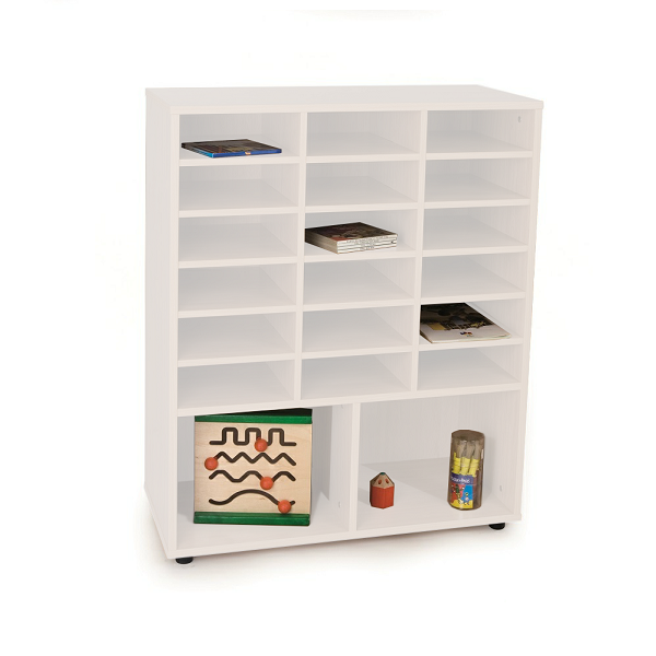 Mueble 2 casillas y casillero Blanco