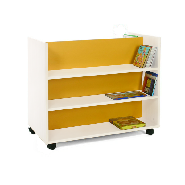 Carro llibreria doble frontal infantil blanc