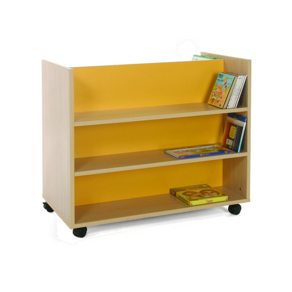 Carro librería doble frontal infantil haya