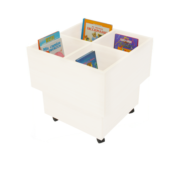 Cub llibreria infantil blanc