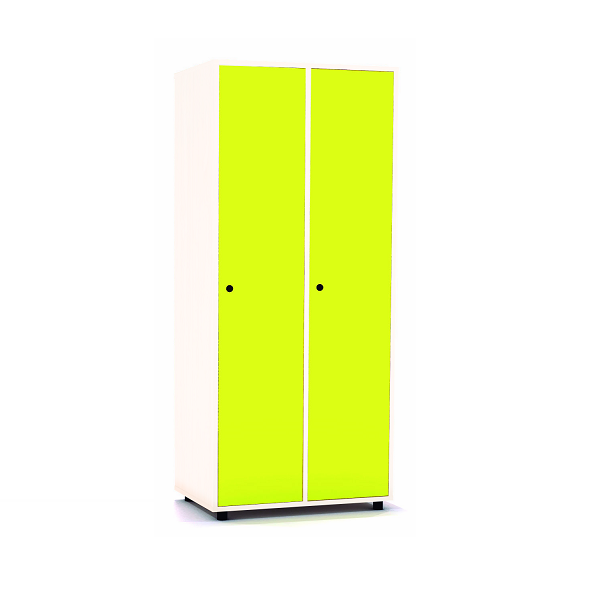Taquilla blanca 1 porta 2 columnes 40 cm