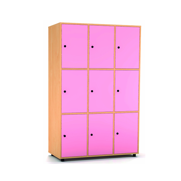 Taquilla faig 3 portes 3 columnes 40 cm