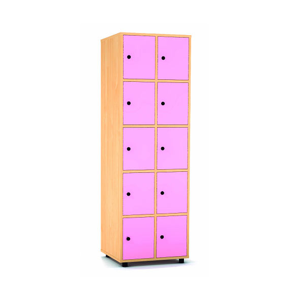 Taquilla faig 5 portes 2 columnes 30 cm