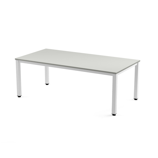 Mesa EXECUTIVE rectangular estructura blanca 200x100 cm