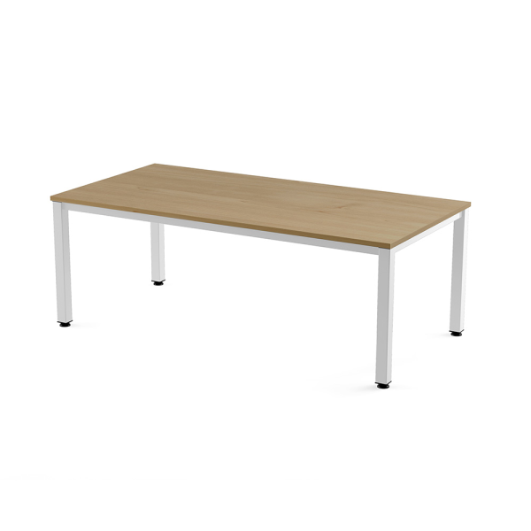 Mesa EXECUTIVE rectangular estructura blanca 200x100 cm