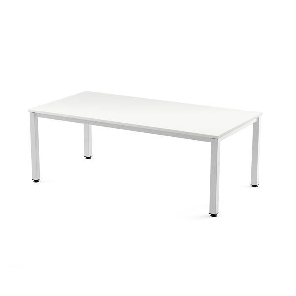 Mesa EXECUTIVE rectangular estructura blanca 200x100 cm