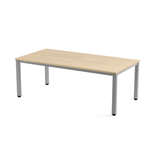 Taula EXECUTIVE rectangular estructura gris 200x10
