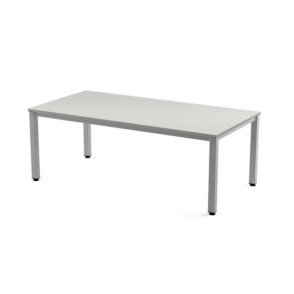 Taula EXECUTIVE rectangular estructura gris 200x10