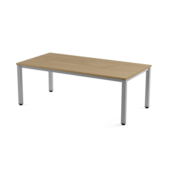 Taula EXECUTIVE rectangular estructura gris 200x10