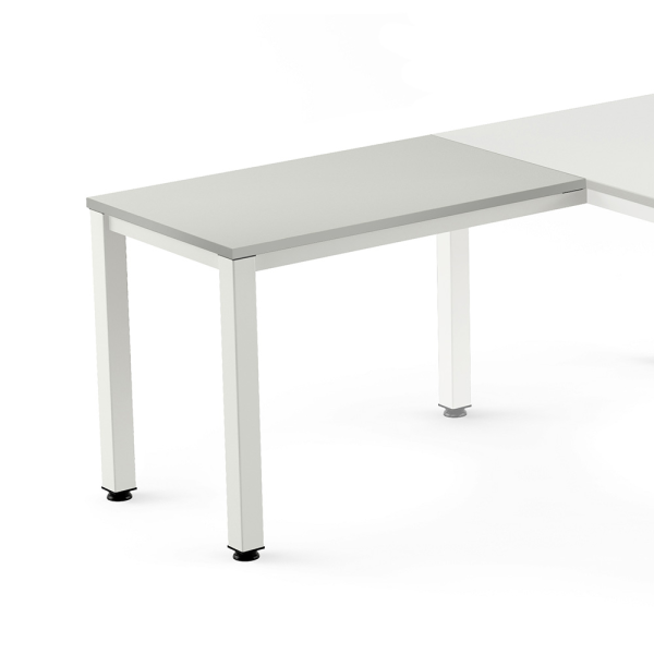 Ala taula EXECUTIVE rectangular estructura blanca