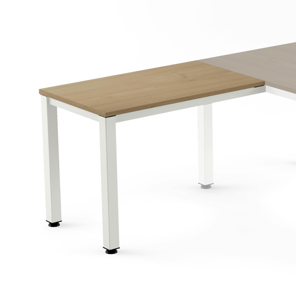 Ala taula EXECUTIVE rectangular estructura blanca