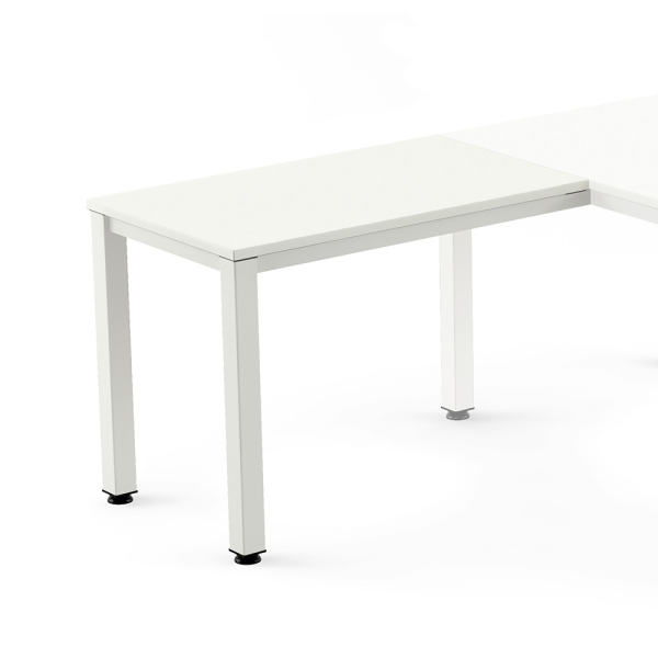 Ala taula EXECUTIVE rectangular estructura blanca